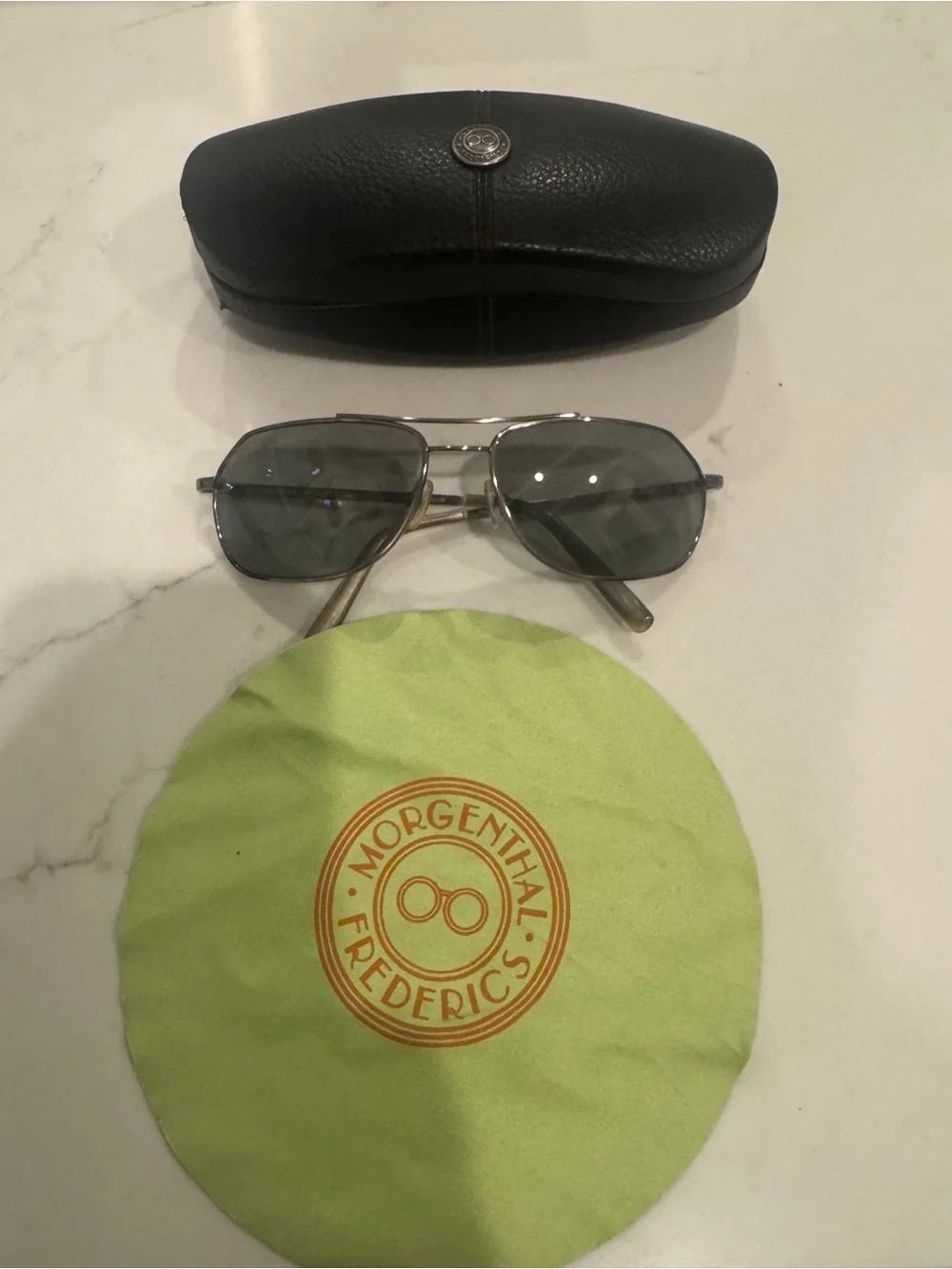 Men’s Morgenthal Frederics Stealth 60 Aviator Sunglasses - Gray Lenses